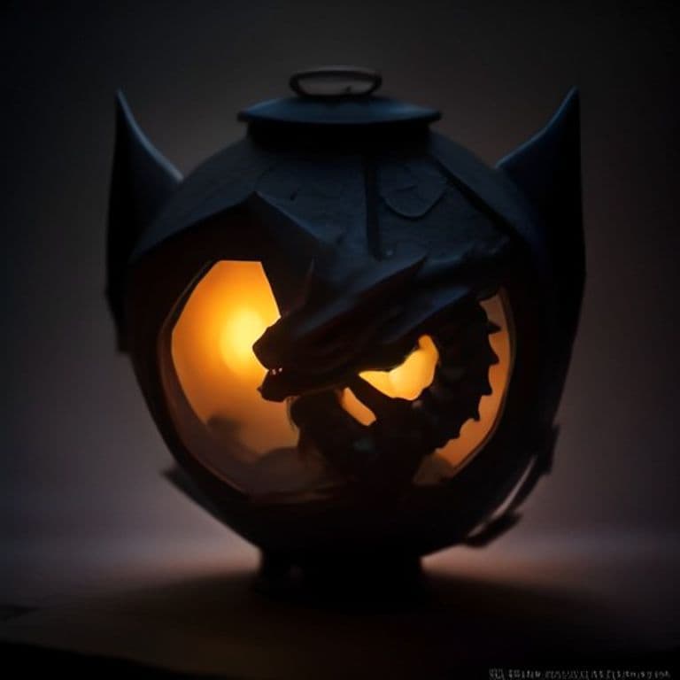 Lantern Dragonette — fantasy monster illustration. Lantern Dragonette is a tiny dragon (Challenge Rating 1/2).