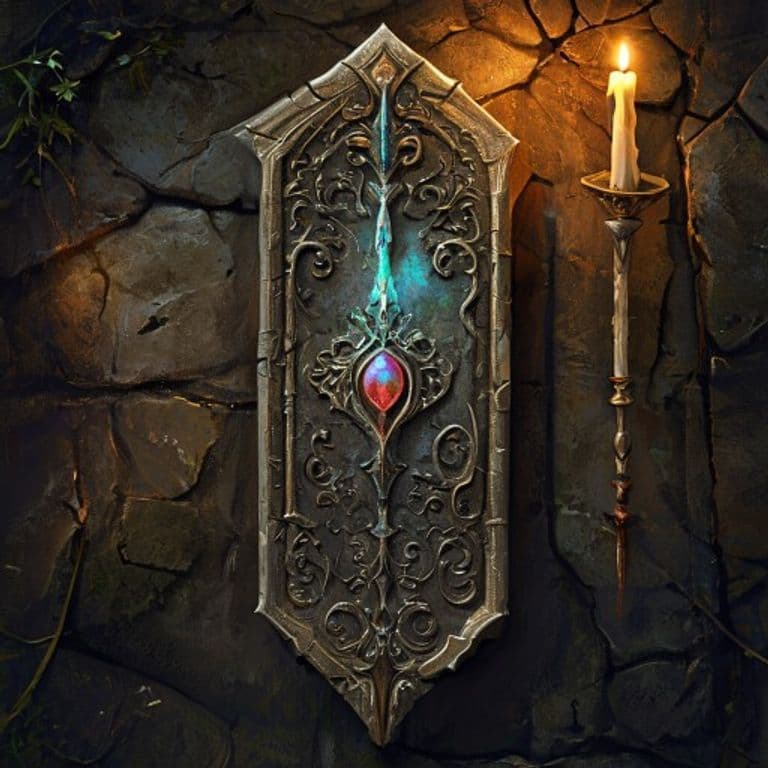 Bookmark of Eldritch Insight — fantasy item illustration. Bookmark of Eldritch Insight is a magic item (wondrous item) of common rarity.