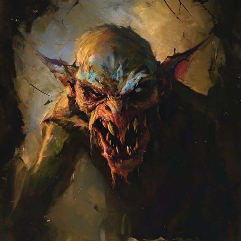 Dretch — fantasy monster illustration. Dretch is a small fiend (Challenge Rating 1/4).