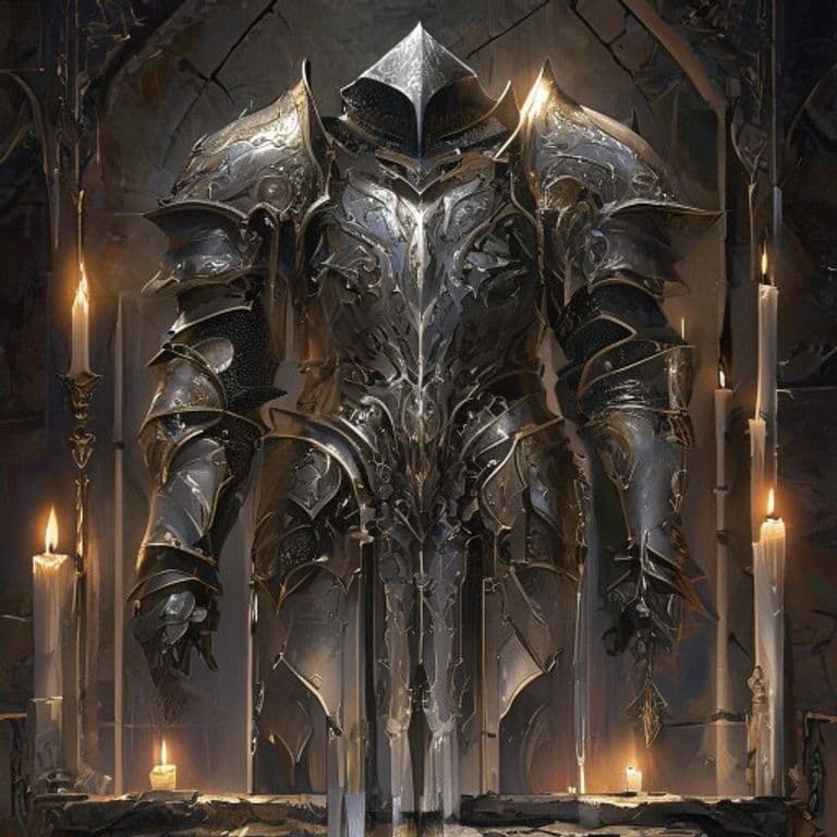 Plate Armor of Etherealness — fantasy item illustration