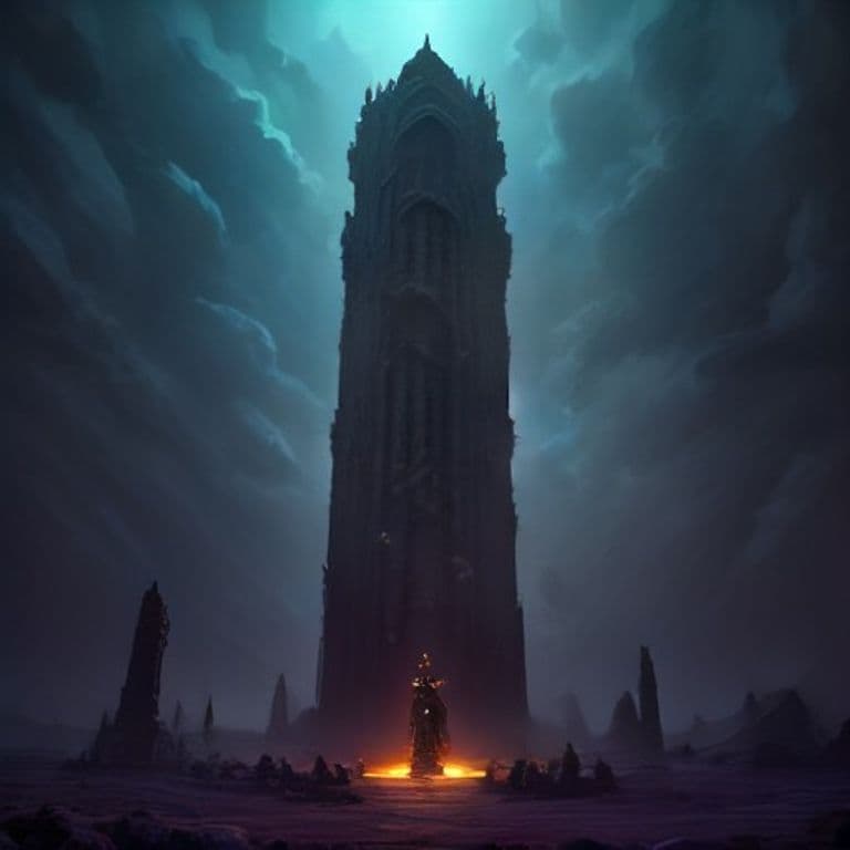 Possessed Pillar — fantasy monster illustration. Possessed Pillar is a large construct (Challenge Rating 7).
