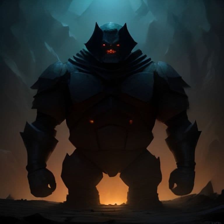 Golem, Origami — fantasy monster illustration. Golem, Origami is a large construct (Challenge Rating 7).