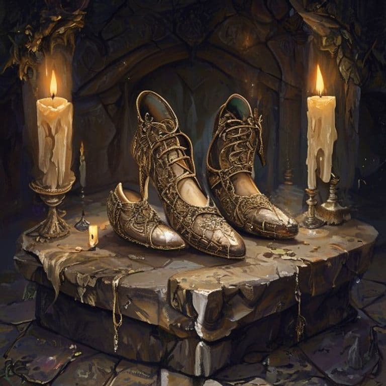Dancing Shoes — fantasy item illustration. Dancing Shoes is a magic item (wondrous item) of uncommon rarity.