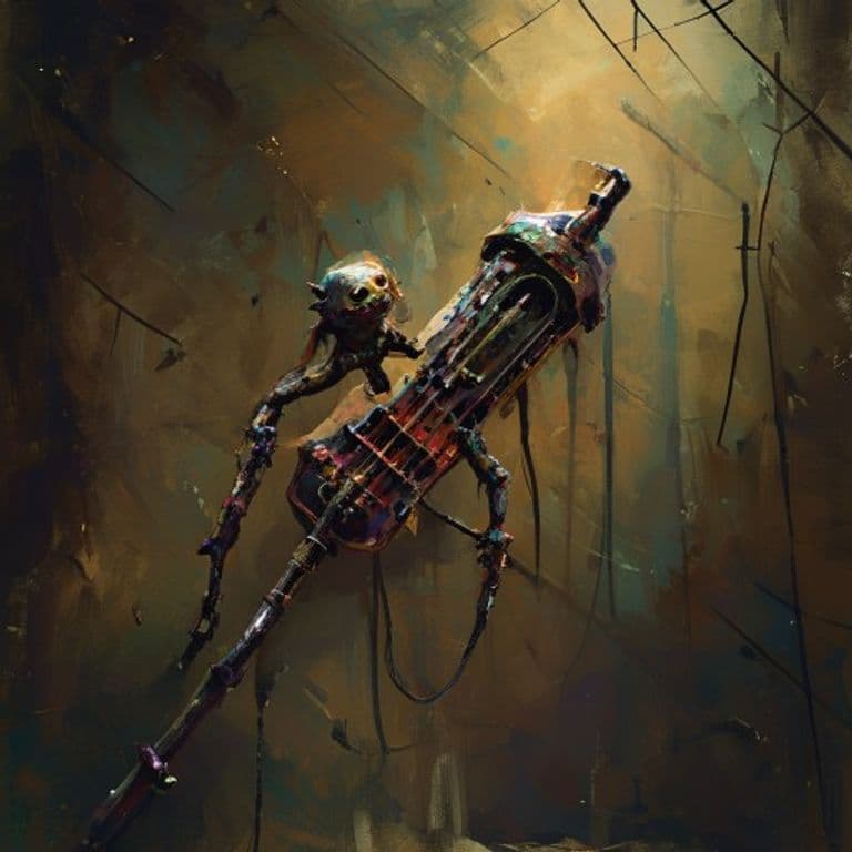 Animated Instrument — fantasy monster illustration