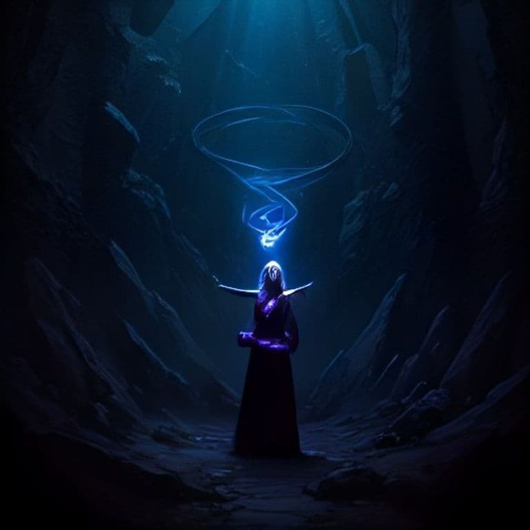 Wind Tunnel — fantasy spell effect illustration. Wind Tunnel is a 1st-level evocation available to Sorcerer, Warlock, Wizard.