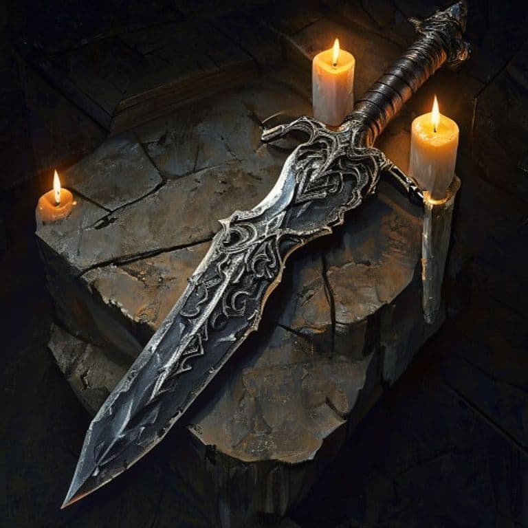 Hexen Blade — fantasy item illustration