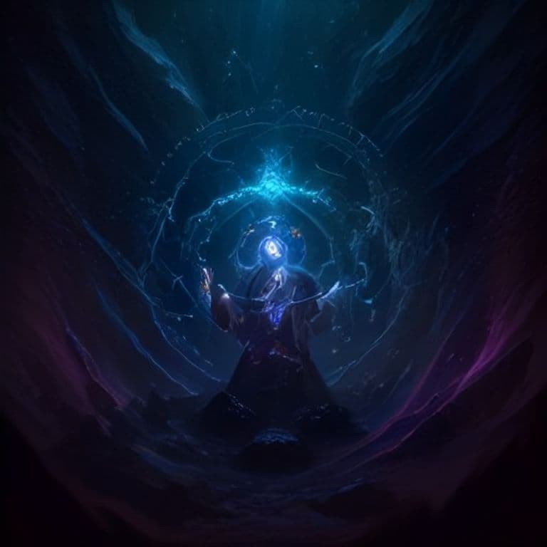 Reposition — fantasy spell effect illustration. Reposition is a 4th-level conjuration available to Bard, Sorceror, Warlock, Wizard.
