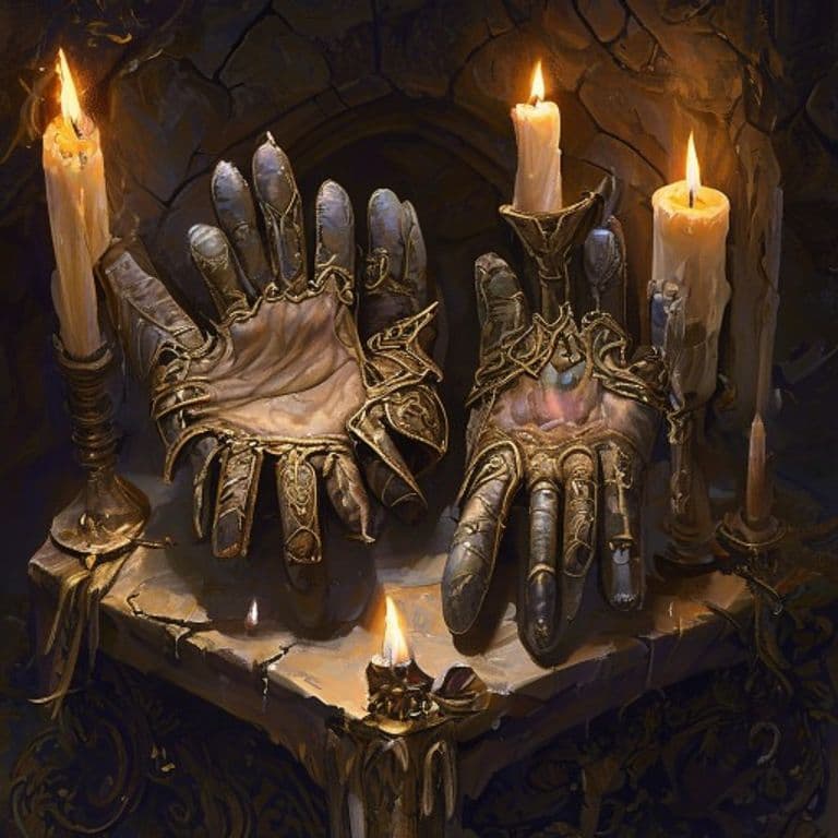 Legerdemain Gloves — fantasy item illustration