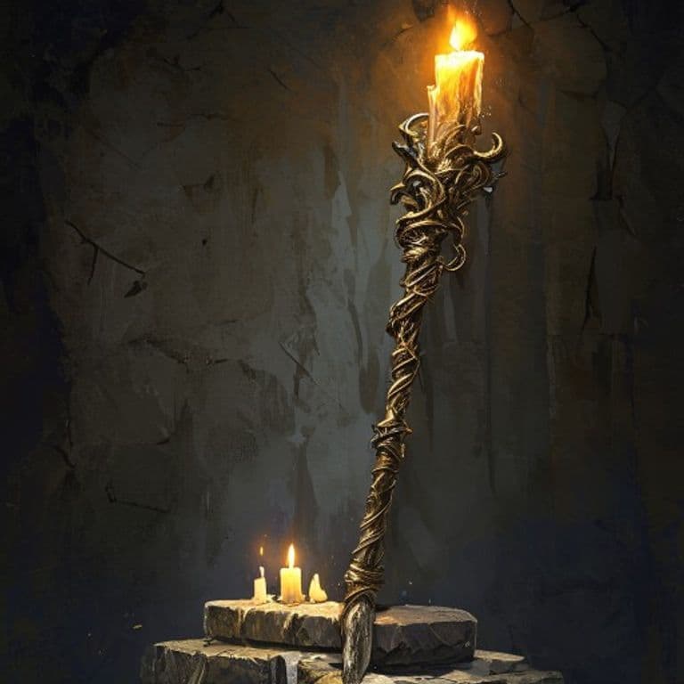 Staff of Giantkin — fantasy item illustration