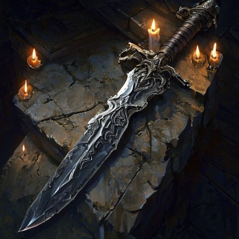 Chainbreaker Blade — fantasy item illustration. Chainbreaker Blade is a magic item (weapon) of rare rarity.
