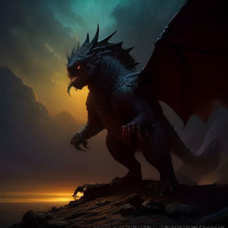 Scorch Drake — fantasy monster illustration. Scorch Drake is a large dragon (Challenge Rating 6).