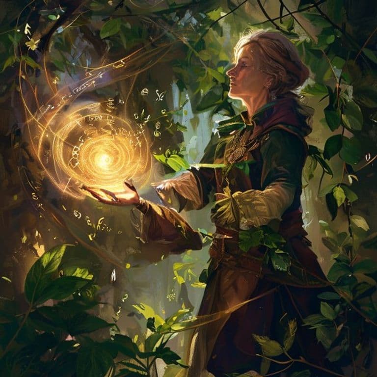 Speak with Plants — fantasy spell effect illustration. Speak with Plants is a 3rd-level transmutation available to Bard, Druid.
