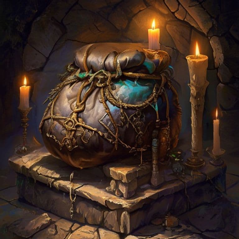 Sack of Sacks — fantasy item illustration