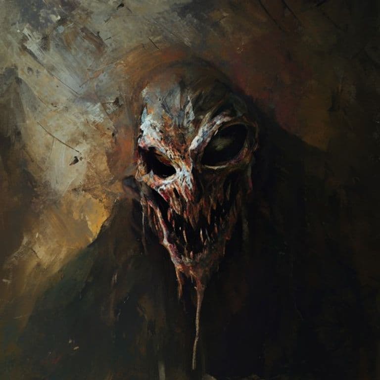 Mask Wight — fantasy monster illustration