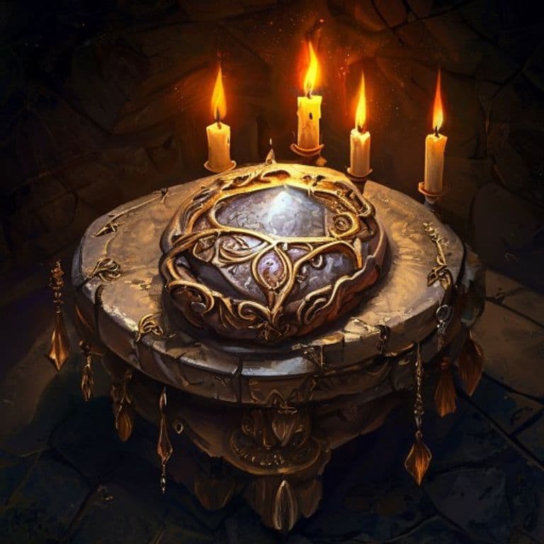 Fire Charm — fantasy item illustration
