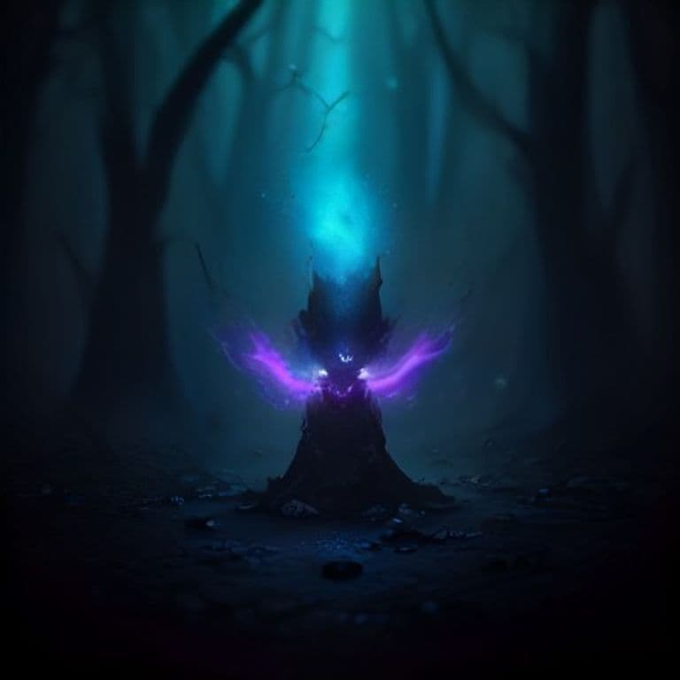 Will-o'-Wisp — fantasy monster illustration. Will-o'-Wisp is a tiny undead (Challenge Rating 2).