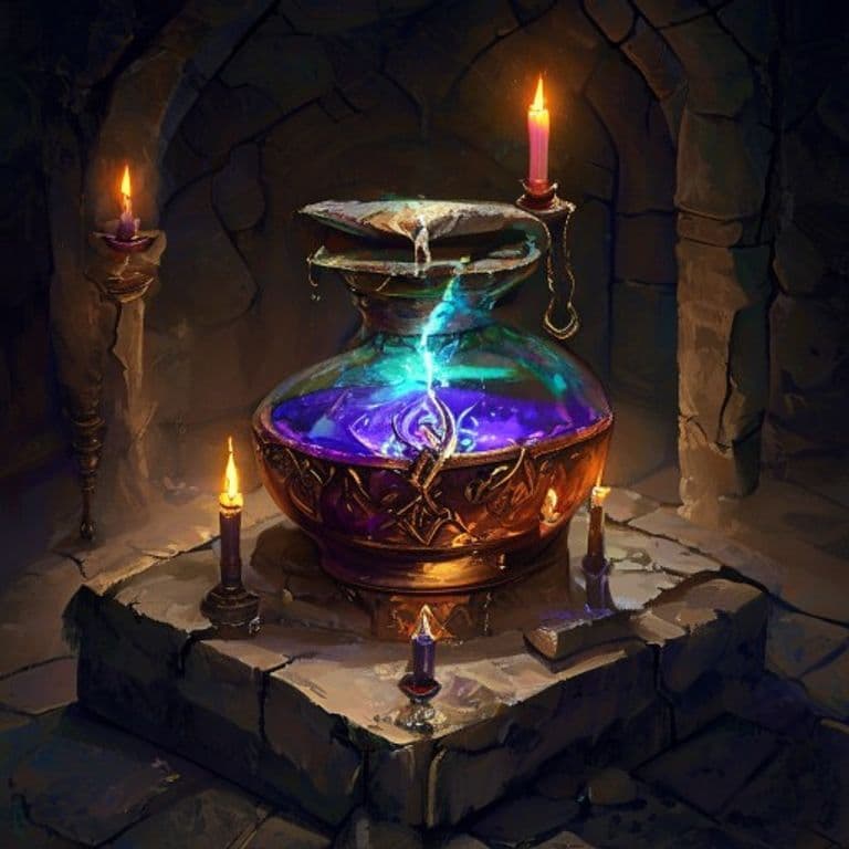 Potion of Effulgence — fantasy item illustration