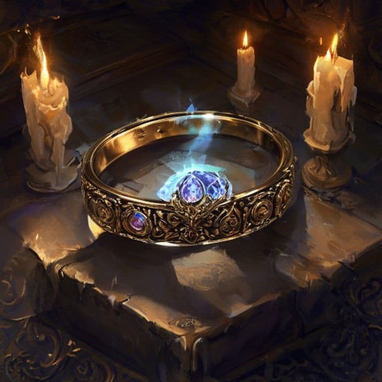 Ring of Invisibility — fantasy item illustration