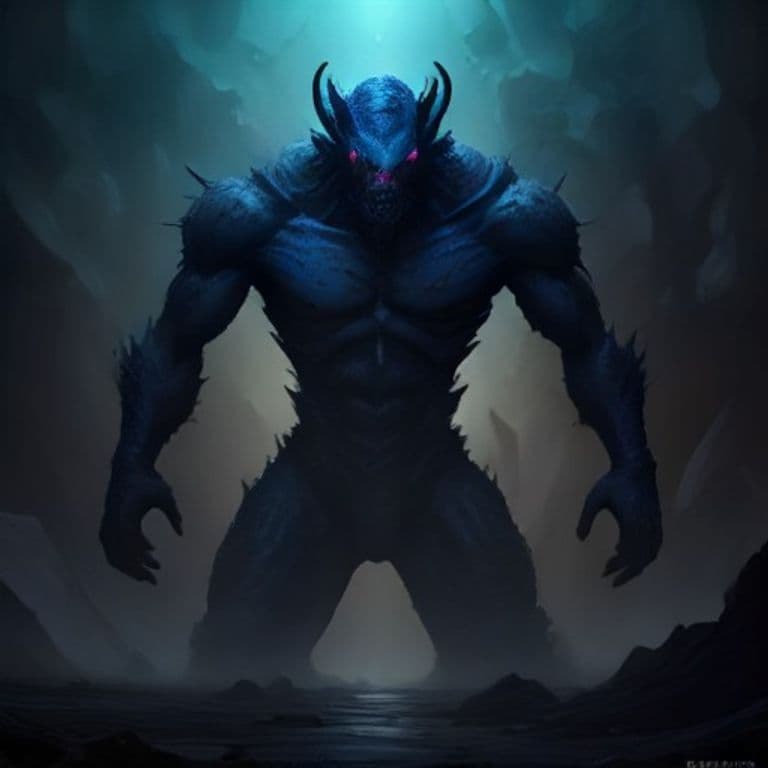 Greater Ghast of Leng — fantasy monster illustration. Greater Ghast of Leng is a large aberration (Challenge Rating 8).