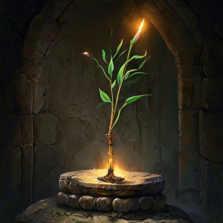 Breathing Reed — fantasy item illustration