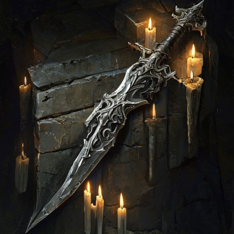 Valkyrie's Bite — fantasy item illustration