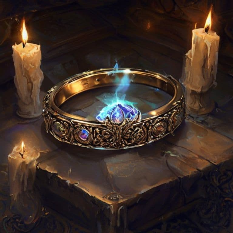 Ring of Telekinesis — fantasy item illustration