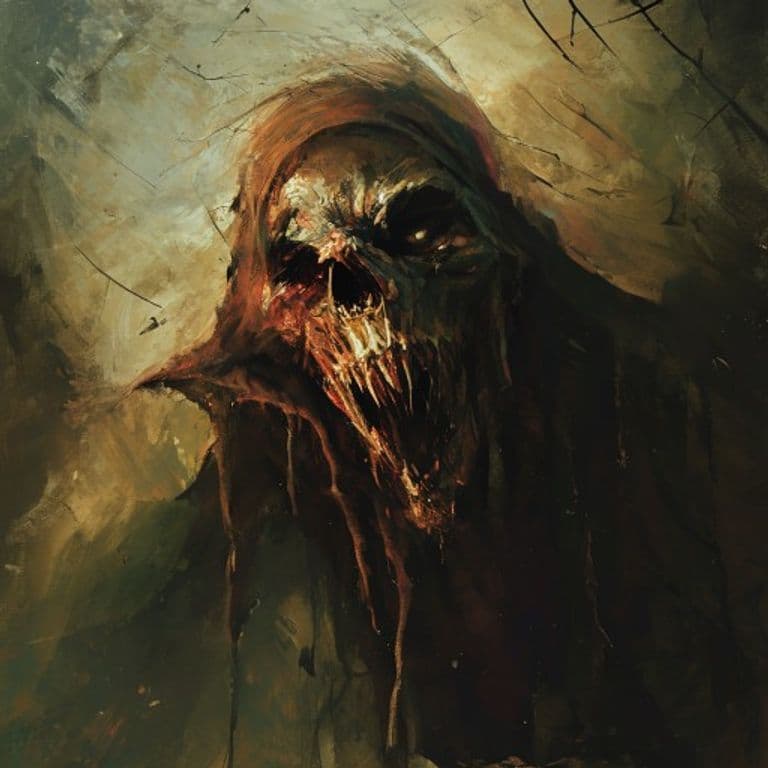 Starving Specter — fantasy monster illustration