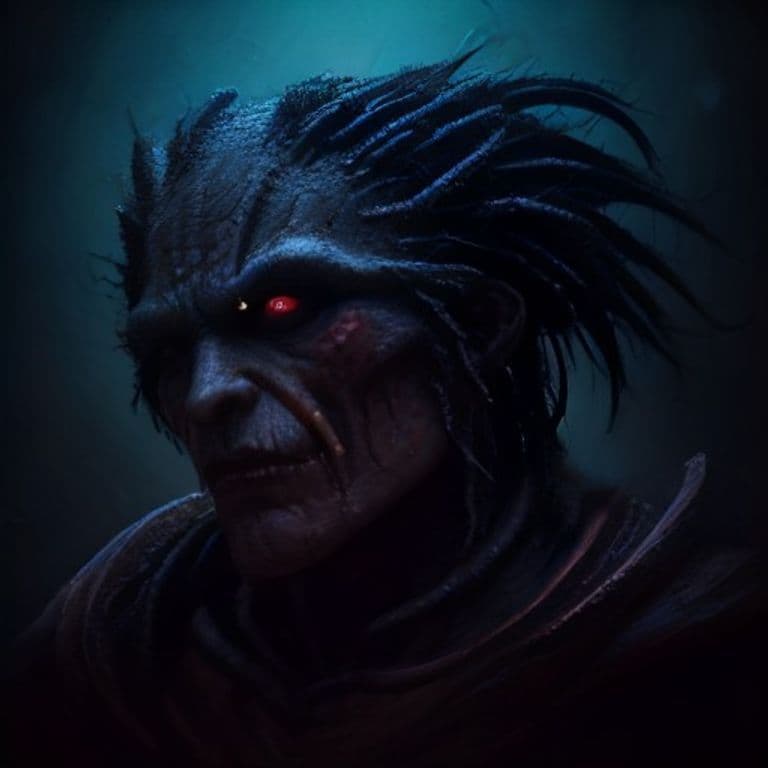 Wyrdling — fantasy monster illustration. Wyrdling is a medium humanoid (Challenge Rating 1).