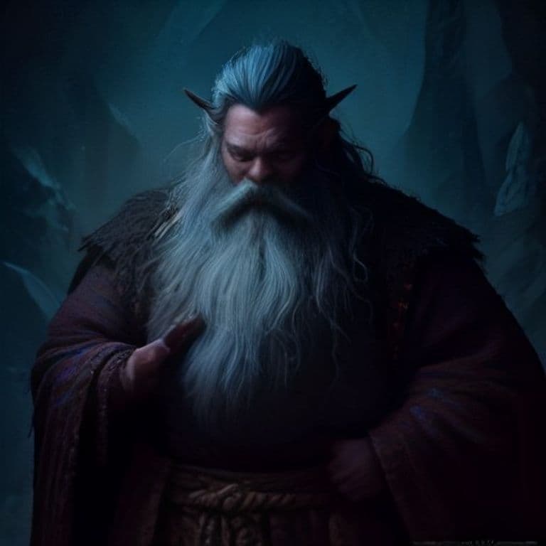 Mountain Dwarf Lord — fantasy monster illustration. Mountain Dwarf Lord is a medium humanoid (Challenge Rating 14).