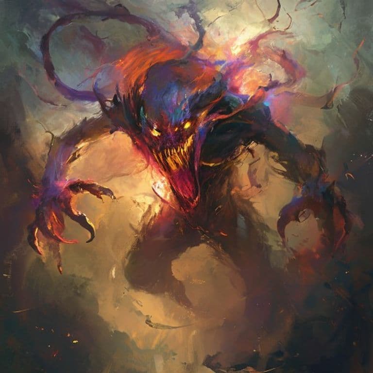 Air Elemental — fantasy monster illustration