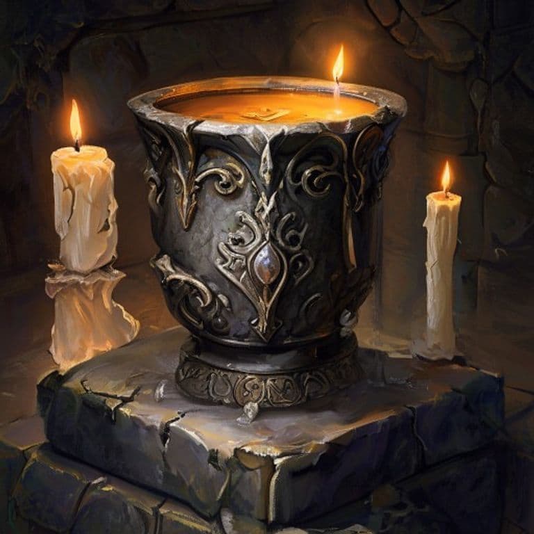 Vigilant Mug — fantasy item illustration