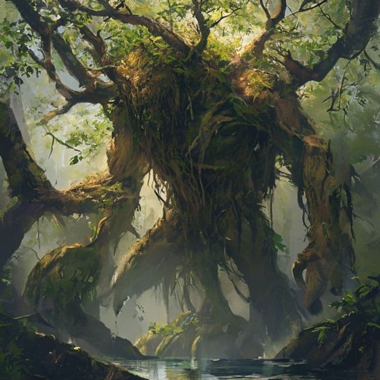 Mangrove Treant — fantasy monster illustration