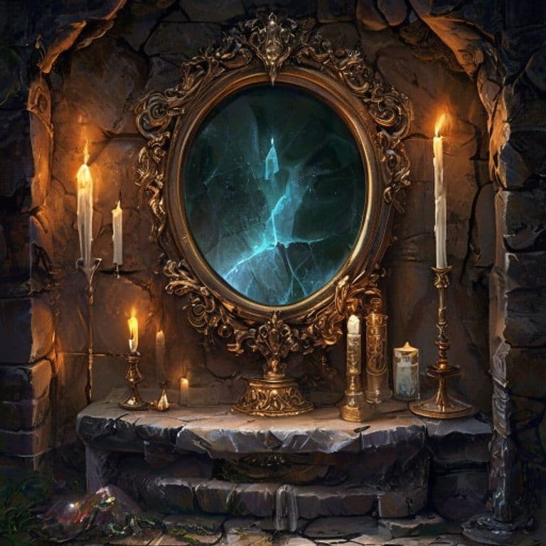 Quick-Change Mirror — fantasy item illustration