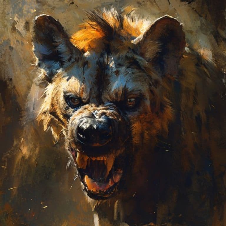 Hyena — fantasy monster illustration