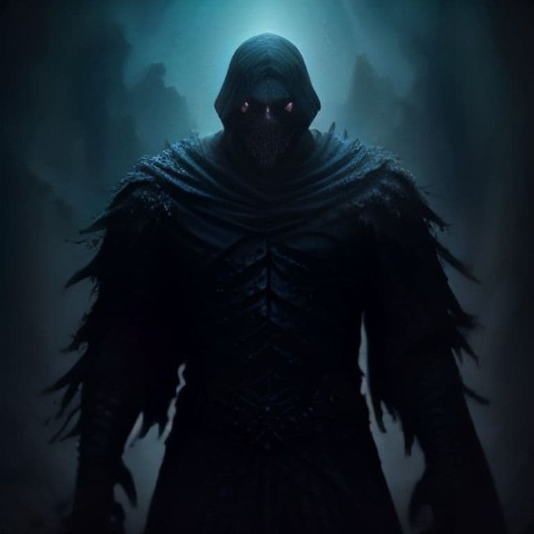 Wraith Lord — fantasy monster illustration. Wraith Lord is a medium undead (Challenge Rating 13).