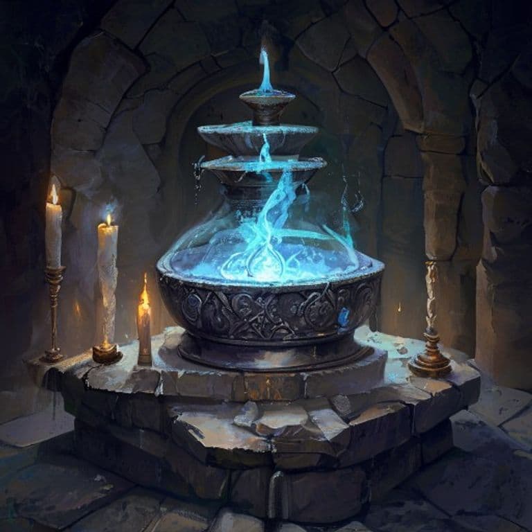 Potion of Freezing Fog — fantasy item illustration