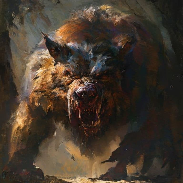 Worg — fantasy monster illustration