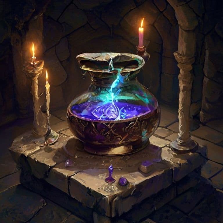 Potion of Malleability — fantasy item illustration