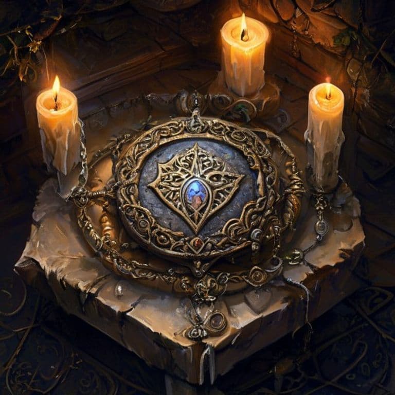 Amulet of Proof against Detection and Location — fantasy item illustration