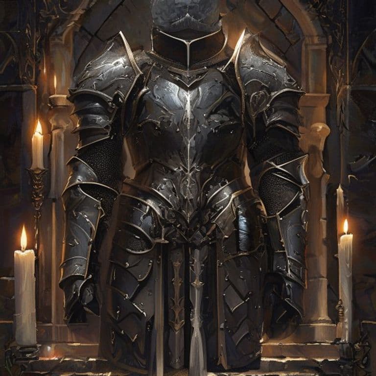Glamoured Padded Leather — fantasy item illustration