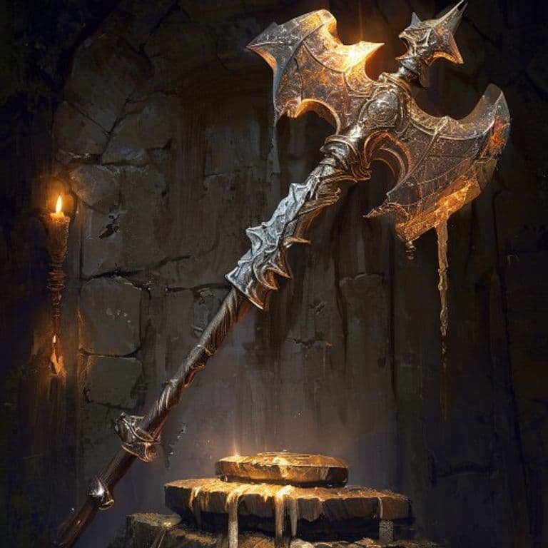 Candied Axe — fantasy item illustration
