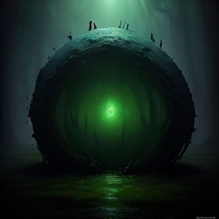 Swampgas Bubble — fantasy monster illustration. Swampgas Bubble is a medium ooze (Challenge Rating 2).