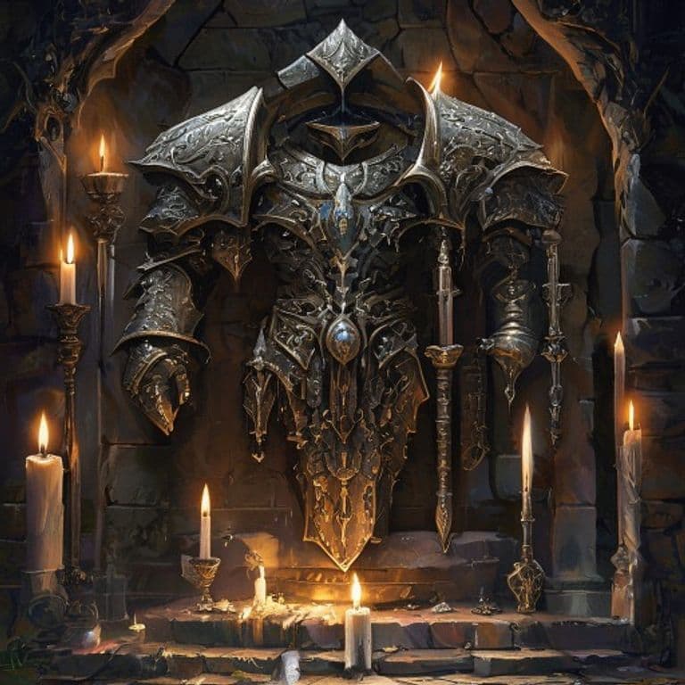 Assembling Armor — fantasy item illustration. Assembling Armor is a magic item (wondrous item) of rare rarity.