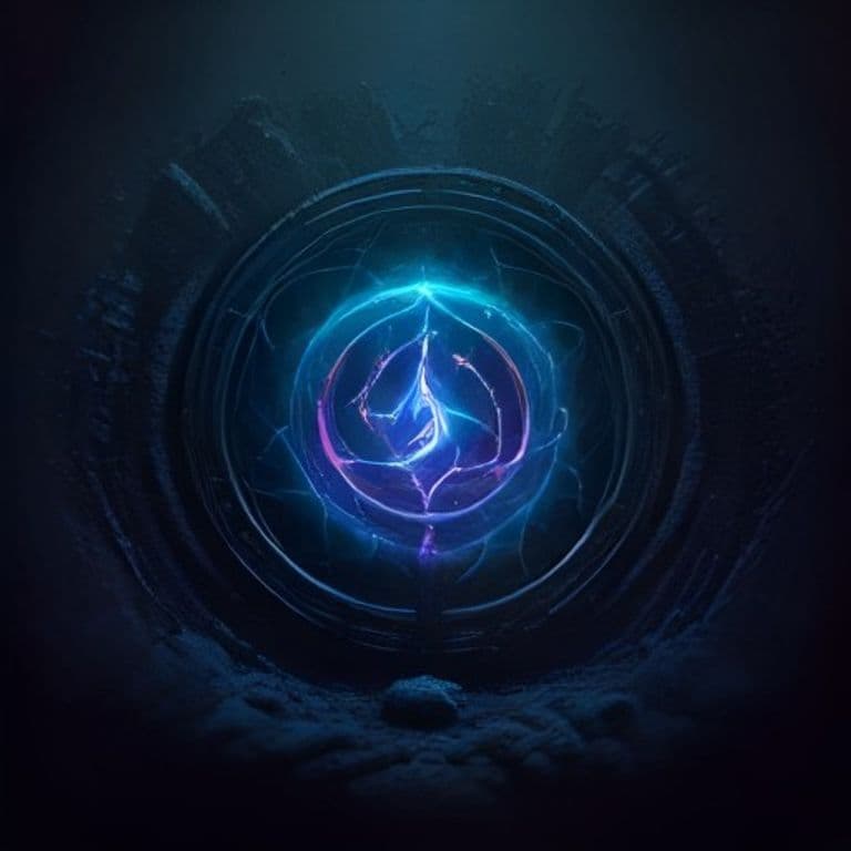 Reciprocating Portal — fantasy spell effect illustration. Reciprocating Portal is a 3rd-level conjuration available to Warlock, Wizard.