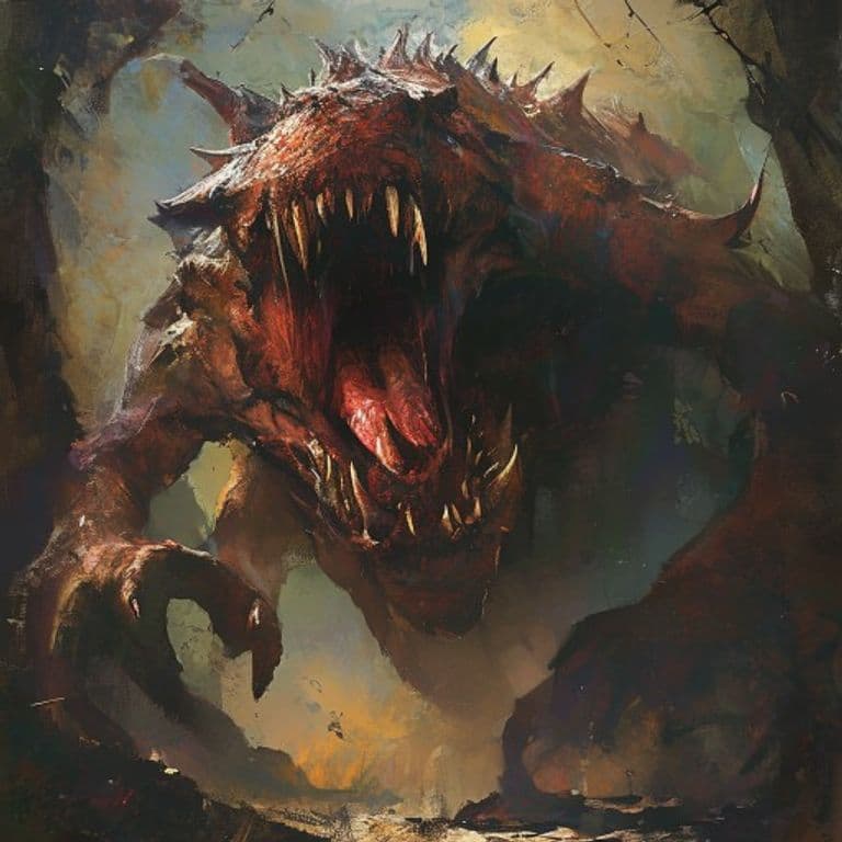 Remorhaz — fantasy monster illustration