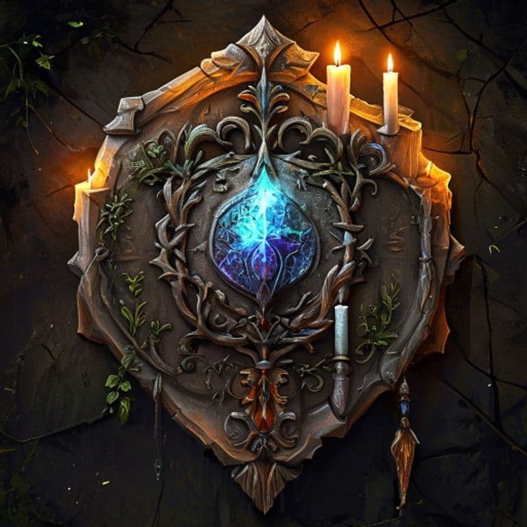 Badge of Seasons — fantasy item illustration. Badge of Seasons is a magic item (wondrous item) of uncommon rarity.