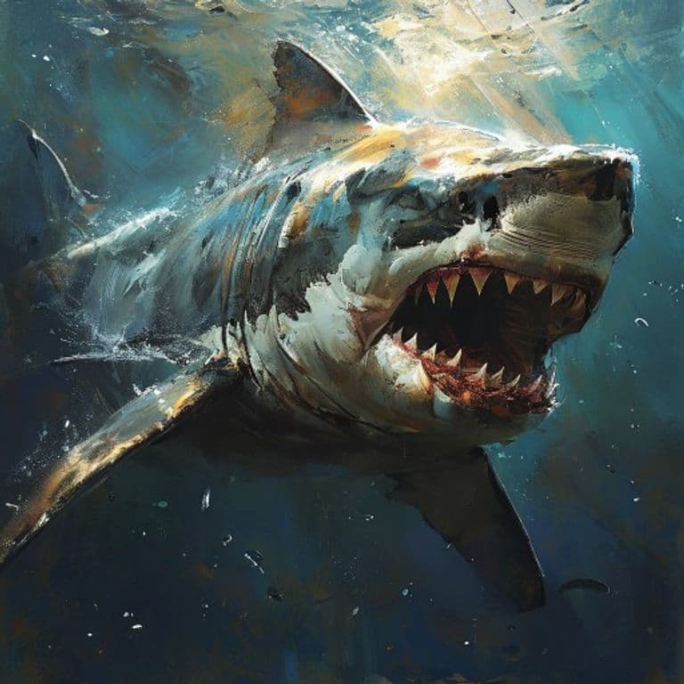 Shark, Hunter — fantasy monster illustration