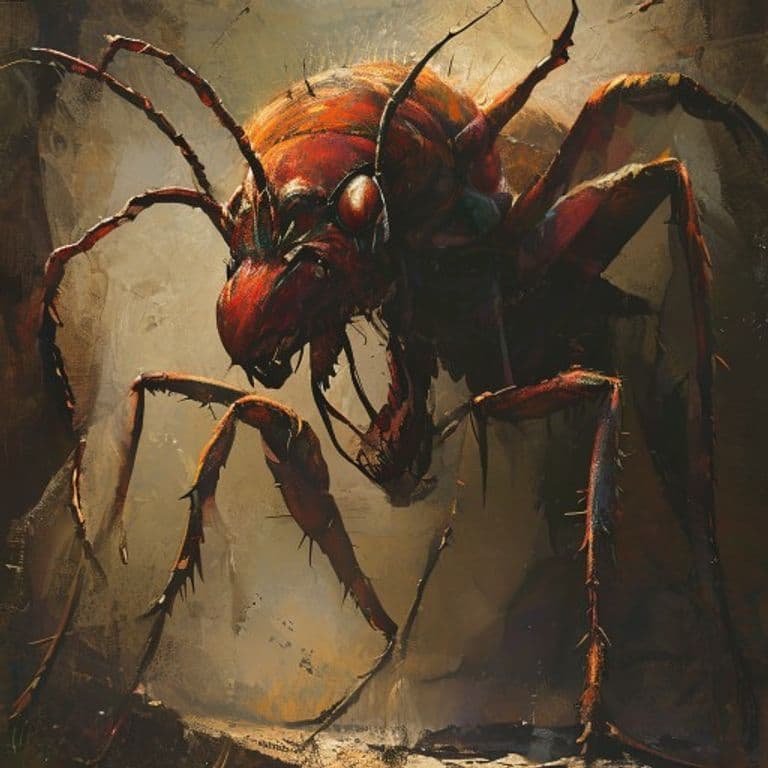 Giant Ant Queen — fantasy monster illustration