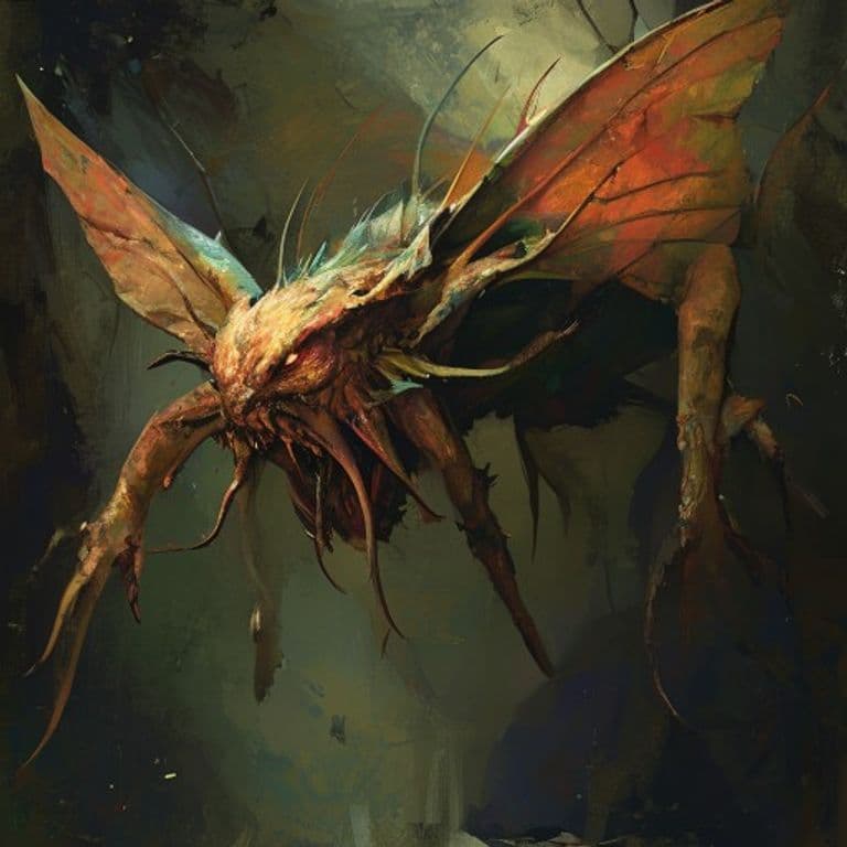 Gerridae — fantasy monster illustration