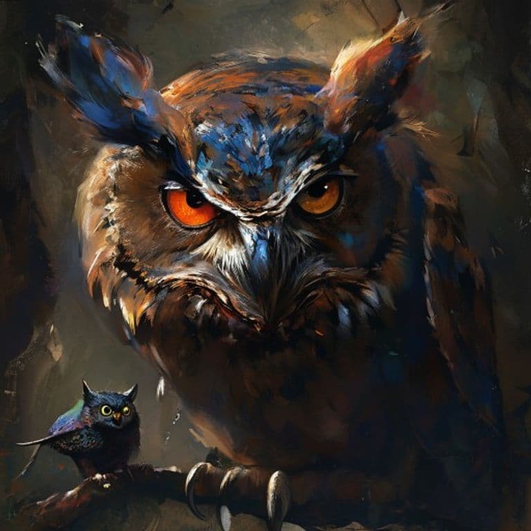 Owl — fantasy monster illustration